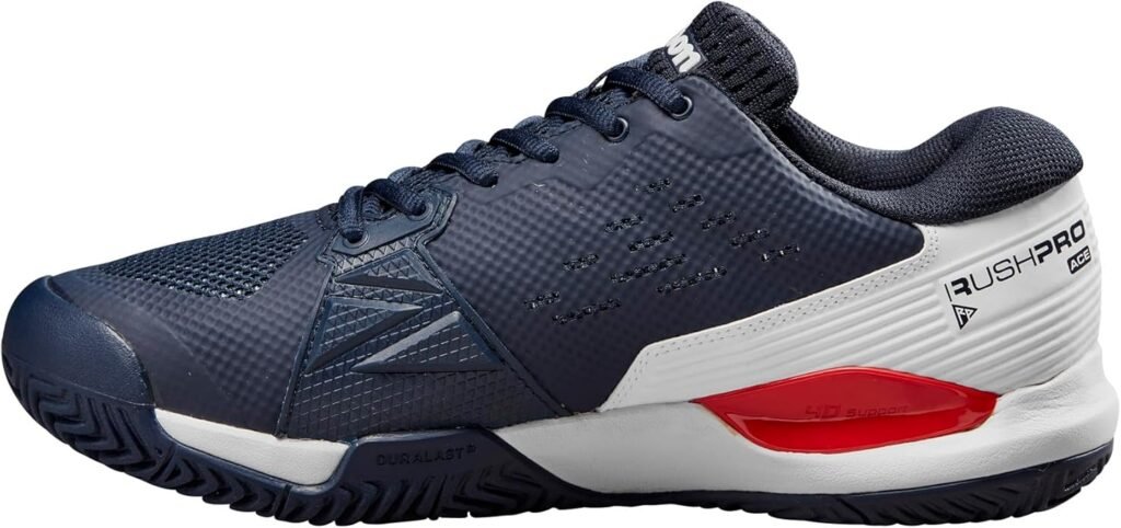 Wilson Mens Rush Pro Ace Pickler Pickleball Shoes Side